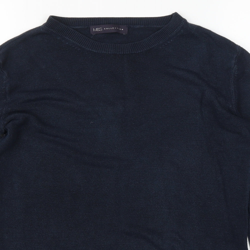 Womens UK Size 8 M&S Blue Pullover Jumper