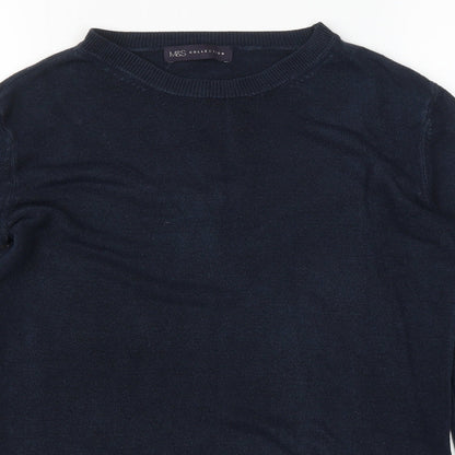 Womens UK Size 8 M&S Blue Pullover Jumper