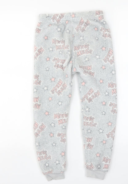 Primark Girls Grey    Pyjama Pants Size 6-7 Years  - Minnie mouse