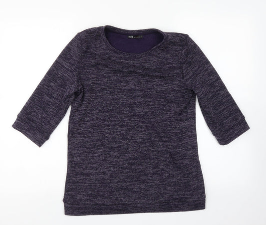 Womens UK Size L oodji Purple Pullover Jumper