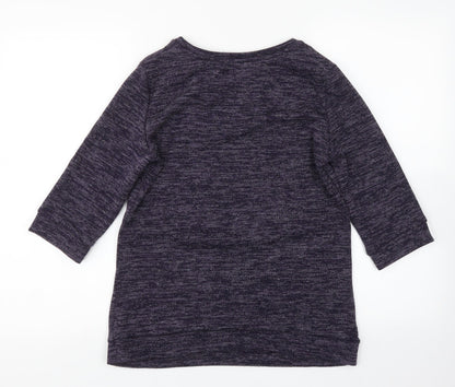 Womens UK Size L oodji Purple Pullover Jumper