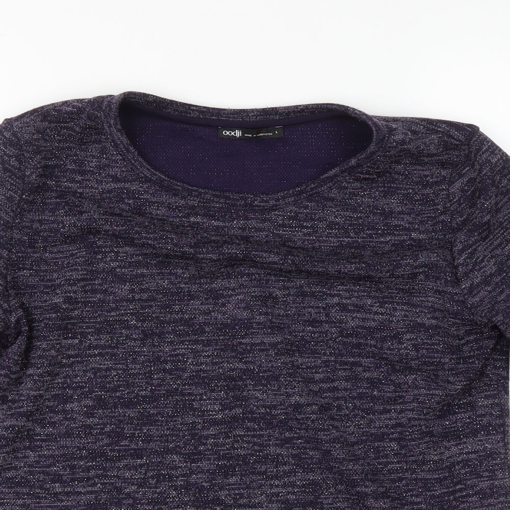 Womens UK Size L oodji Purple Pullover Jumper