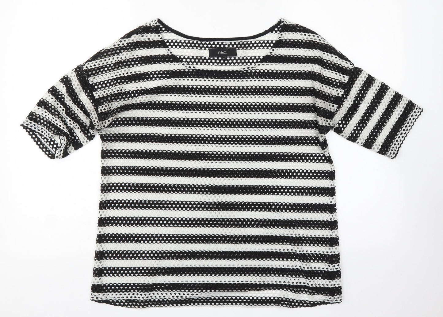 NEXT Womens Multicoloured Striped  Basic T-Shirt Size 12
