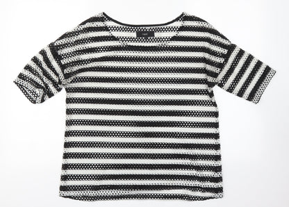 NEXT Womens Multicoloured Striped  Basic T-Shirt Size 12