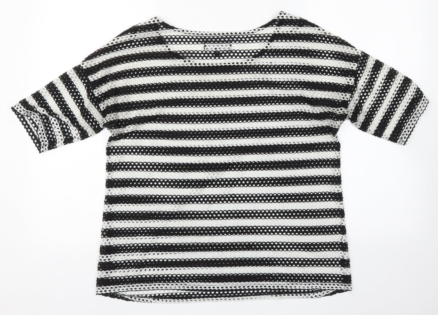 NEXT Womens Multicoloured Striped  Basic T-Shirt Size 12