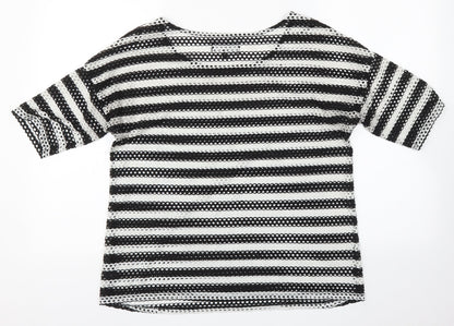 NEXT Womens Multicoloured Striped  Basic T-Shirt Size 12