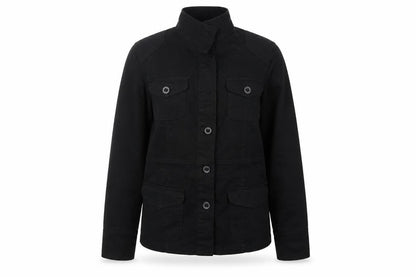 Casual Basix Womens Black   Basic Button-Up Size 12