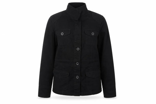 Casual Basix Womens Black   Basic Button-Up Size 12