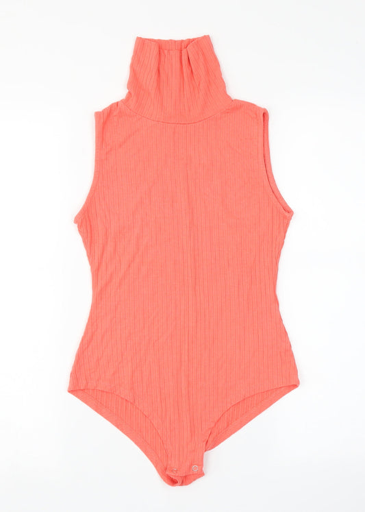 Select Womens Pink   Bodysuit One-Piece Size 10