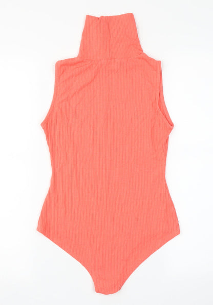 Select Womens Pink   Bodysuit One-Piece Size 10