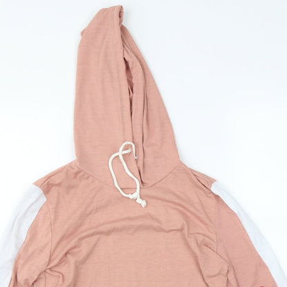 Preworn Womens Pink   Pullover Hoodie Size M  - Cropped