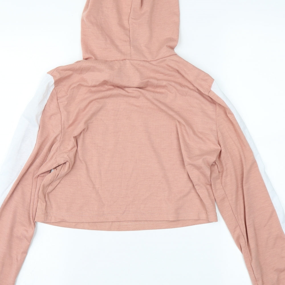 Preworn Womens Pink   Pullover Hoodie Size M  - Cropped