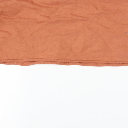 PRETTYLITTLETHING Womens Orange   Pullover Sweatshirt Size 10  - Cropped