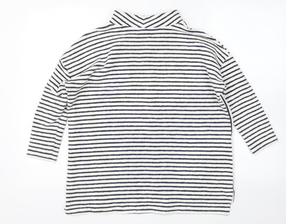 Nutmeg Womens Multicoloured Striped  Pullover Jumper Size 8