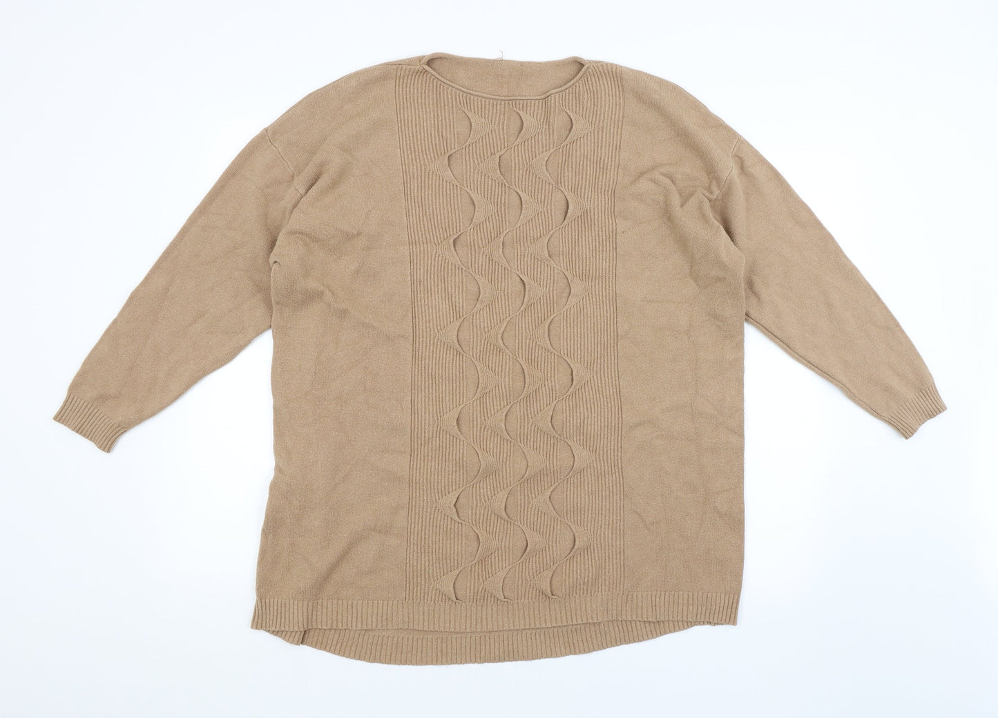 Preworn Mens Brown Striped  Pullover Jumper