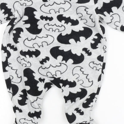 Preworn Baby Grey Geometric  Babygrow One-Piece   - BATMAN