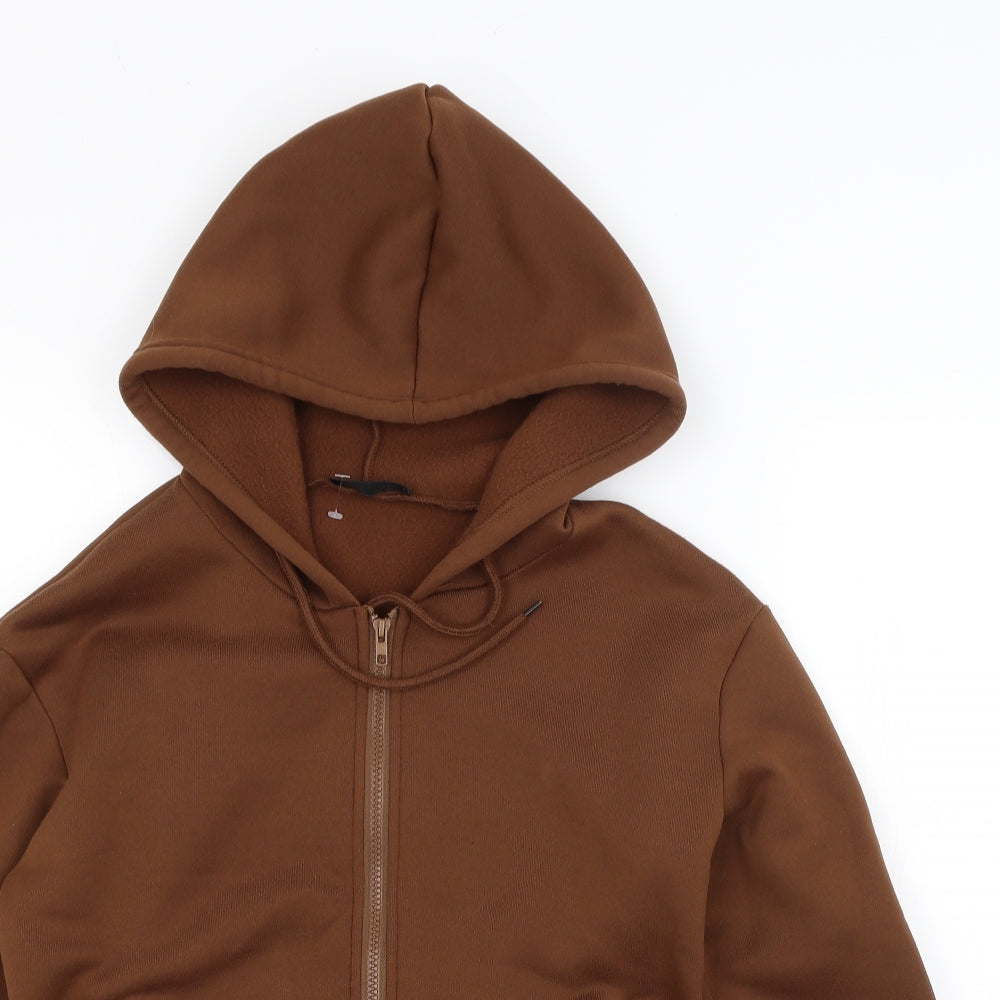 SheIn Womens Brown   Full Zip Hoodie Size XS