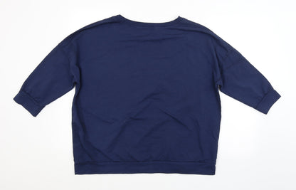 Womens UK Size  Preworn Blue Pullover Jumper