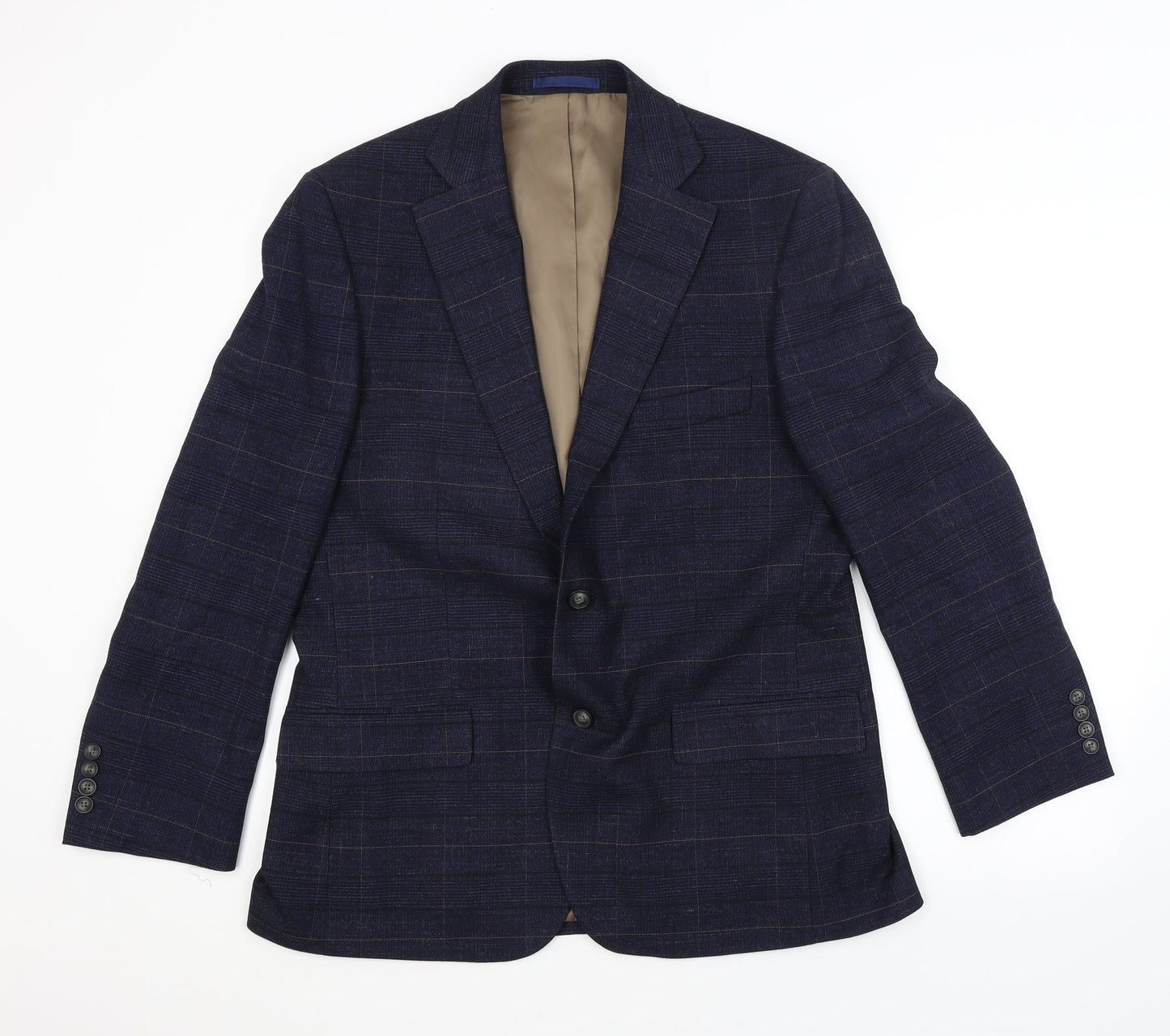 Mens UK Size  Preworn Regular Blue Suit Jacket