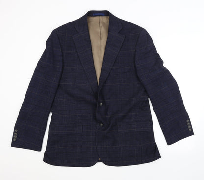 Mens UK Size  Preworn Regular Blue Suit Jacket