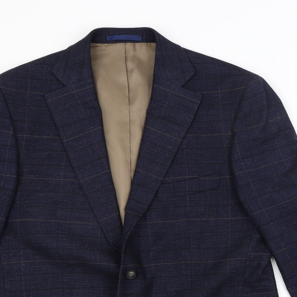 Mens UK Size  Preworn Regular Blue Suit Jacket