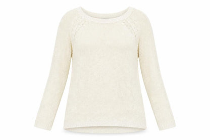 Womens UK Size L Peacocks White Pullover Jumper