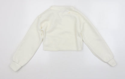 Womens UK Size 6 PRETTYLITTLETHING White Pullover Jumper