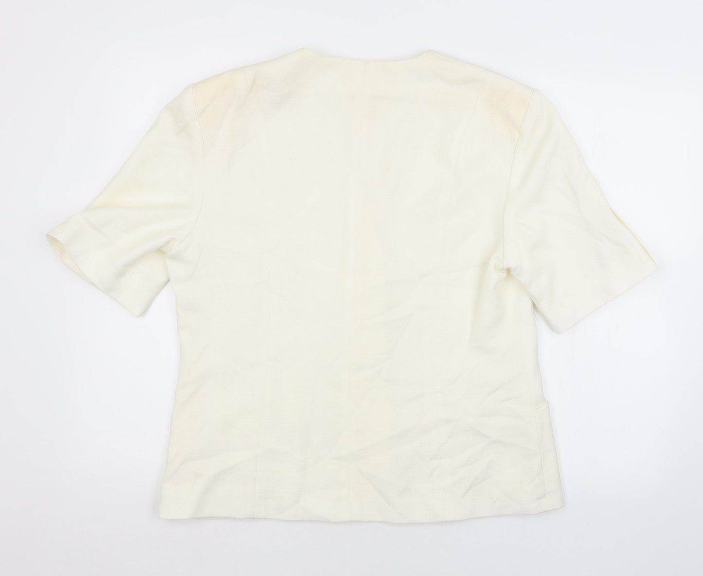 Womens UK Size 14 Preworn White Jacket