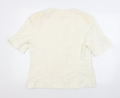 Womens UK Size 14 Preworn White Jacket