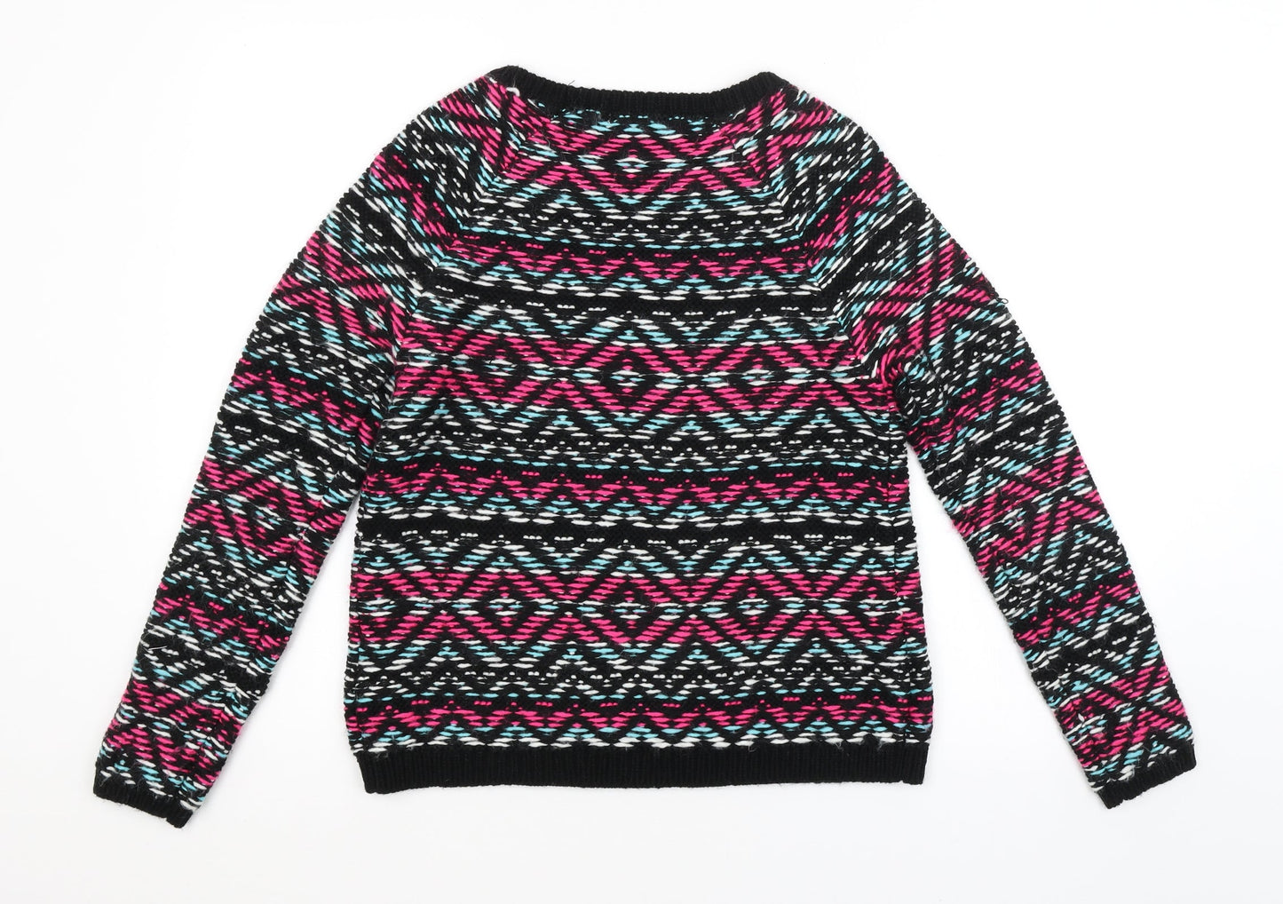TU Womens Multicoloured Argyle/Diamond  Pullover Jumper Size 10