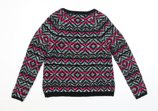 TU Womens Multicoloured Argyle/Diamond  Pullover Jumper Size 10