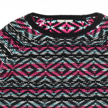 TU Womens Multicoloured Argyle/Diamond  Pullover Jumper Size 10