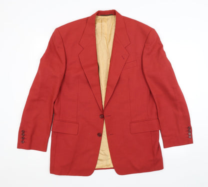Mens UK Size  Preworn Regular Red Suit Jacket