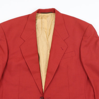 Mens UK Size  Preworn Regular Red Suit Jacket