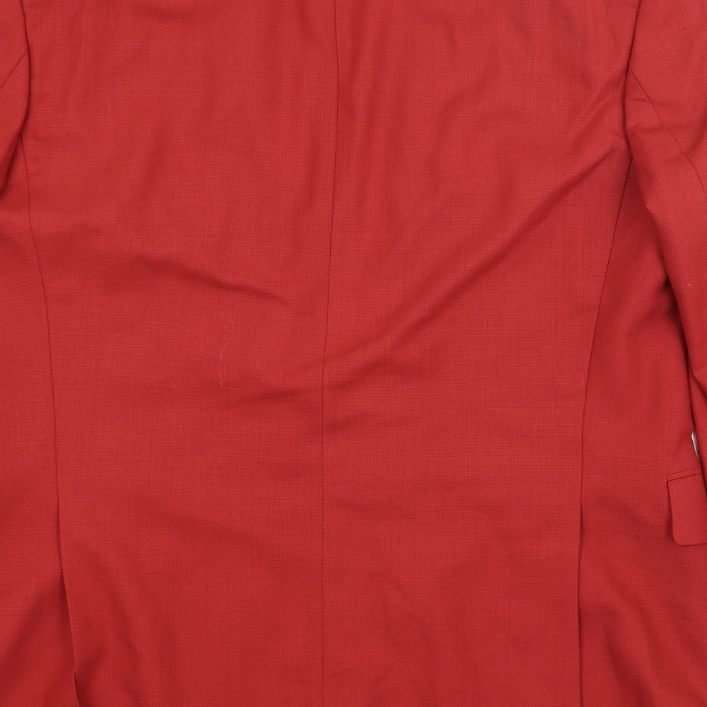 Mens UK Size  Preworn Regular Red Suit Jacket