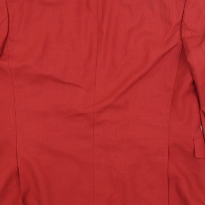 Mens UK Size  Preworn Regular Red Suit Jacket