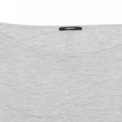 Papaya Womens Grey   Basic Blouse Size 16