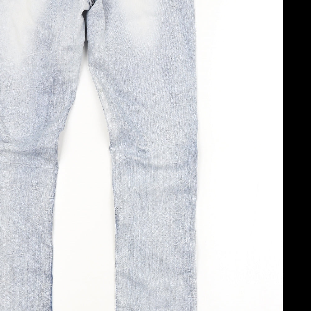 XUDONG Womens Blue   Straight Jeans Size 34 in L31 in