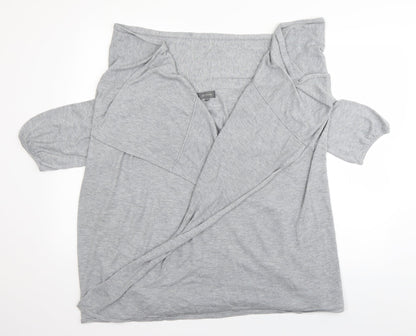 Womens UK Size 14 et vous Grey Wrap Jumper