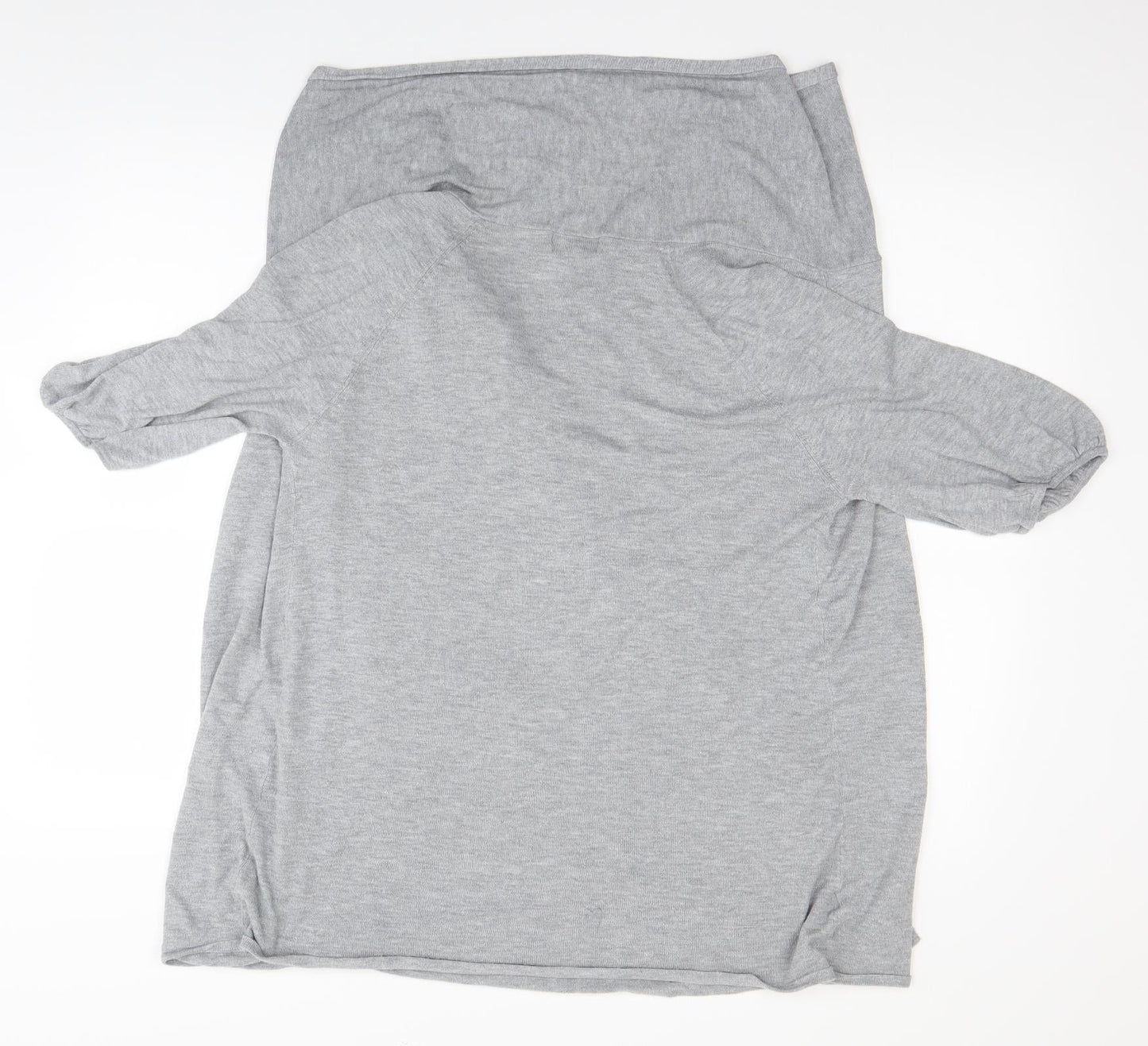 Womens UK Size 14 et vous Grey Wrap Jumper