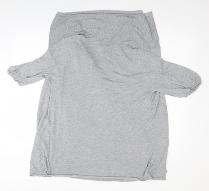 Womens UK Size 14 et vous Grey Wrap Jumper