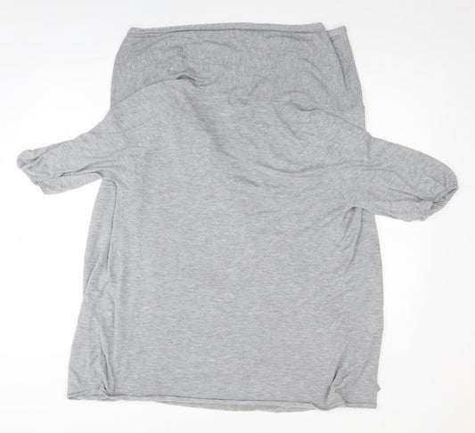 et vous Womens Grey   Wrap Jumper Size 14