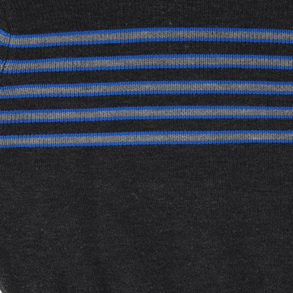 Studio Mens Grey Striped  Pullover Jumper Size M