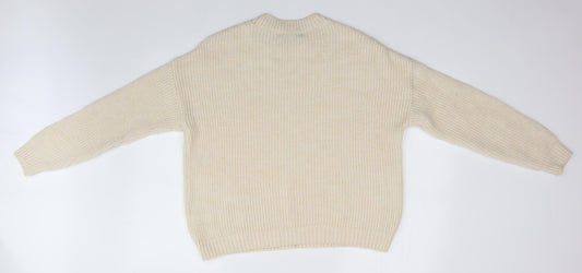 Womens UK Size M NEXT Ivory Pullover Jumper