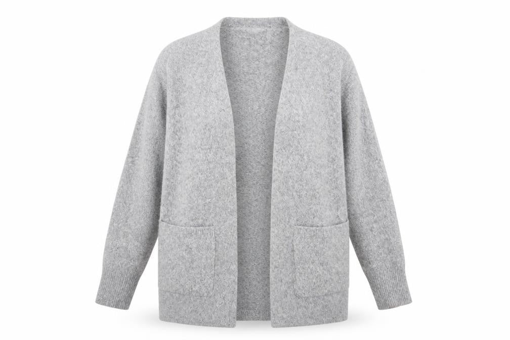Womens UK Size S Peacocks Grey Cardigan Jumper