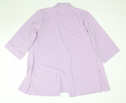 Nicole Collection Womens Purple   Jacket Blazer Size XL