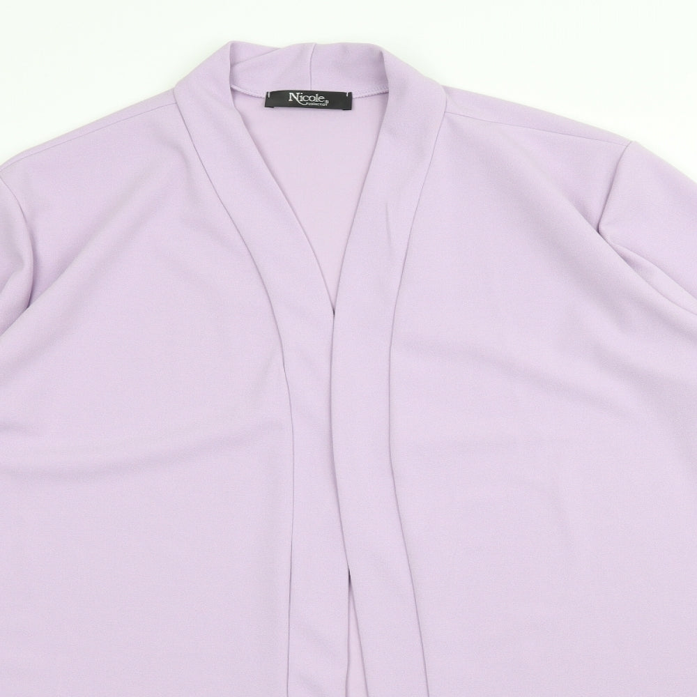 Nicole Collection Womens Purple   Jacket Blazer Size XL