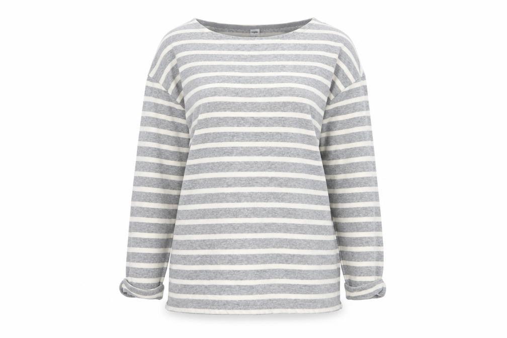 Old Navy Womens Grey Striped Knit Pullover Jumper Size M