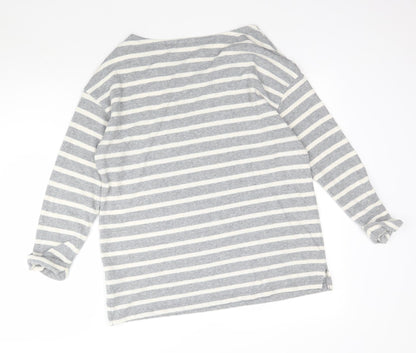Old Navy Womens Grey Striped Knit Pullover Jumper Size M