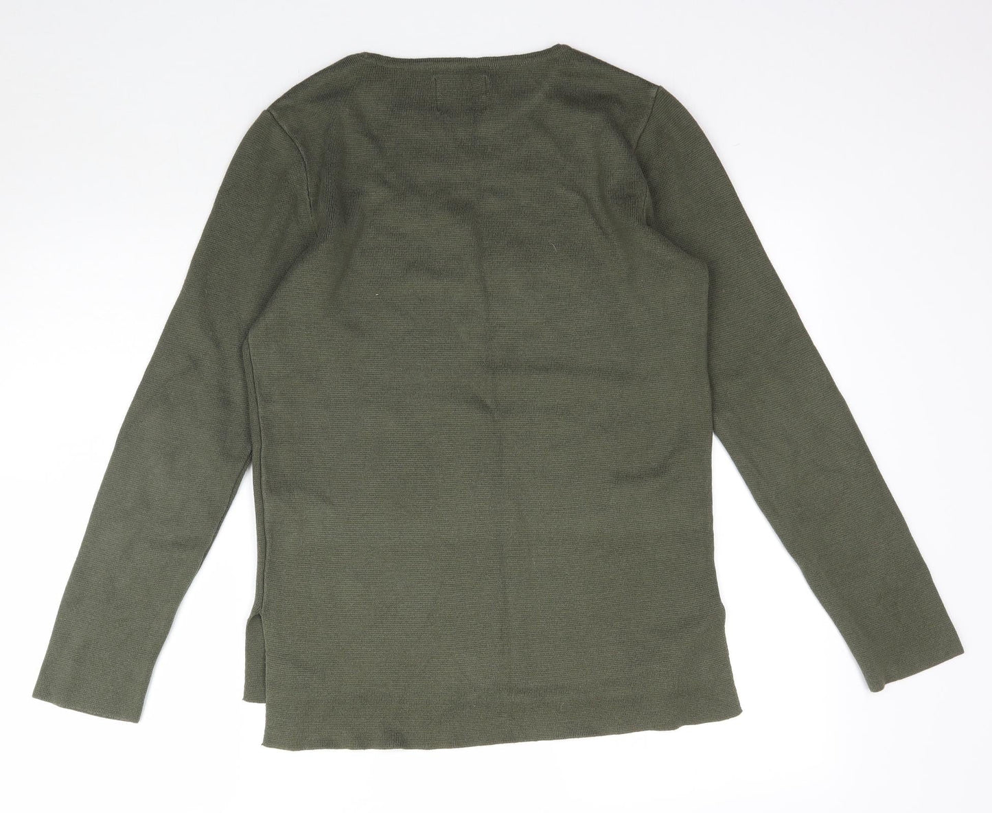 Topman Mens Green  Knit Pullover Jumper Size XS